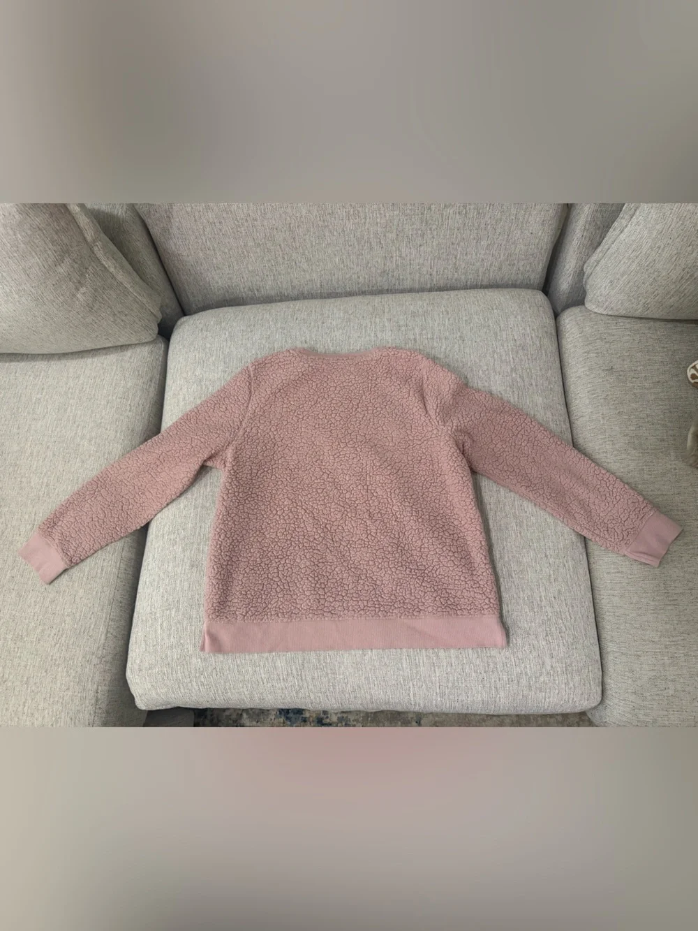 Calvin Klein Sherpa Crewneck Sweater - Mauve Pink